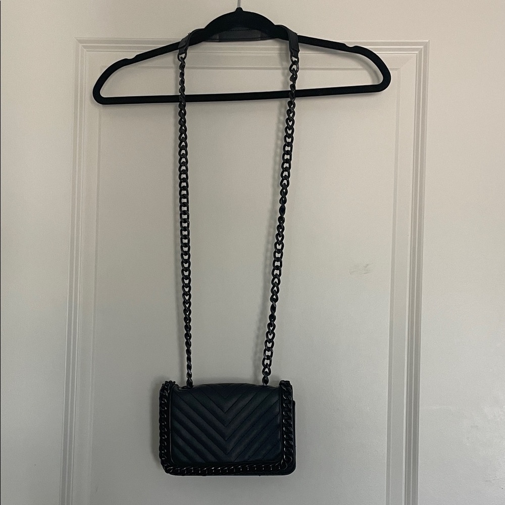 Aldo Quilted Leather Chain Crossbody Bag